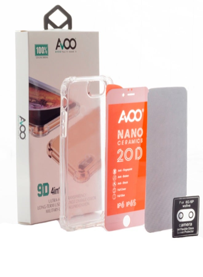 AVOO iPhone 12 Mini 4 in 1 Package Screen Protector and Cover Set for Daily Use Everyday Protection Gift - Image 1