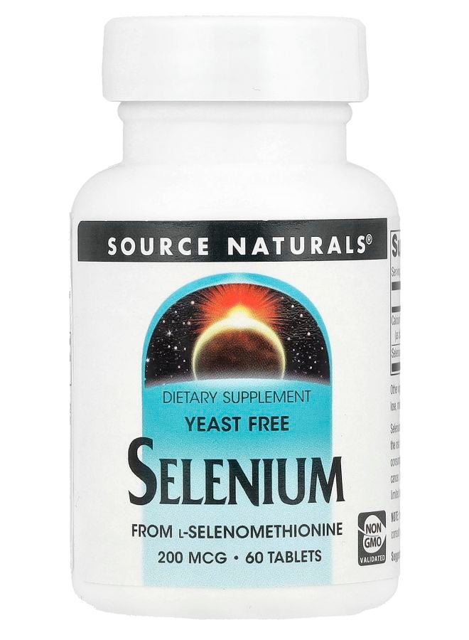Selenium Yeast Free 200 mcg 60 Tablets
