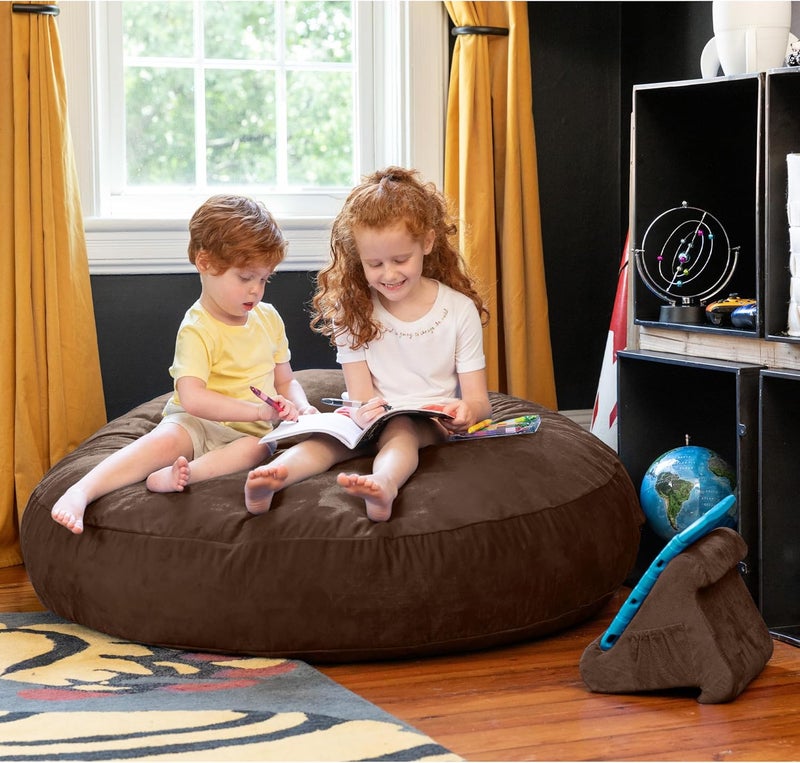 Jaxx Jaxx Cocoon 4 Foot Bean Bag Chair Chocolate  - Image 3