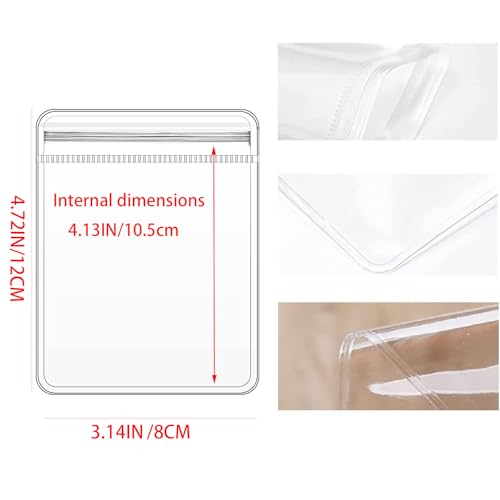 GSXRB PVC Anti Tarnish Jewelry Bags,Jewelry Bags Clear Plastic. Jewelry Pouch for Jewelry Rings and Earrings (100 pcs，3.14x4.72 inches) - Image 2