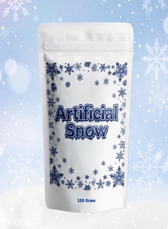 9UP® Artificial Snow Powder for Christmas Decoration - 100Gram | Instant Snow for DIY Crafts, Christmas Tree Decor, Photography Props, Party Decoration, Snowman Making & Home Décor - Image 1
