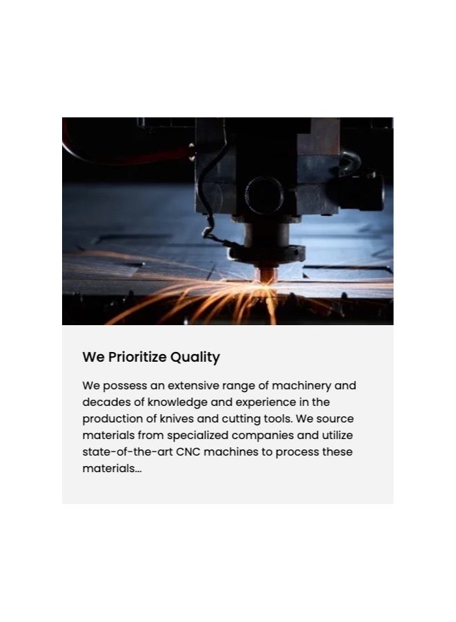 PiRGE CATERPRO CHEF KNIFE 25 CM WIDE BLUE - Image 2