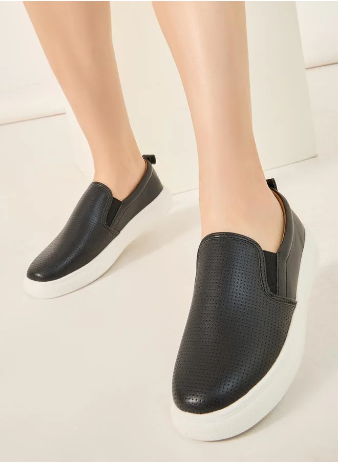 Styli Solid Slip-On Loafers