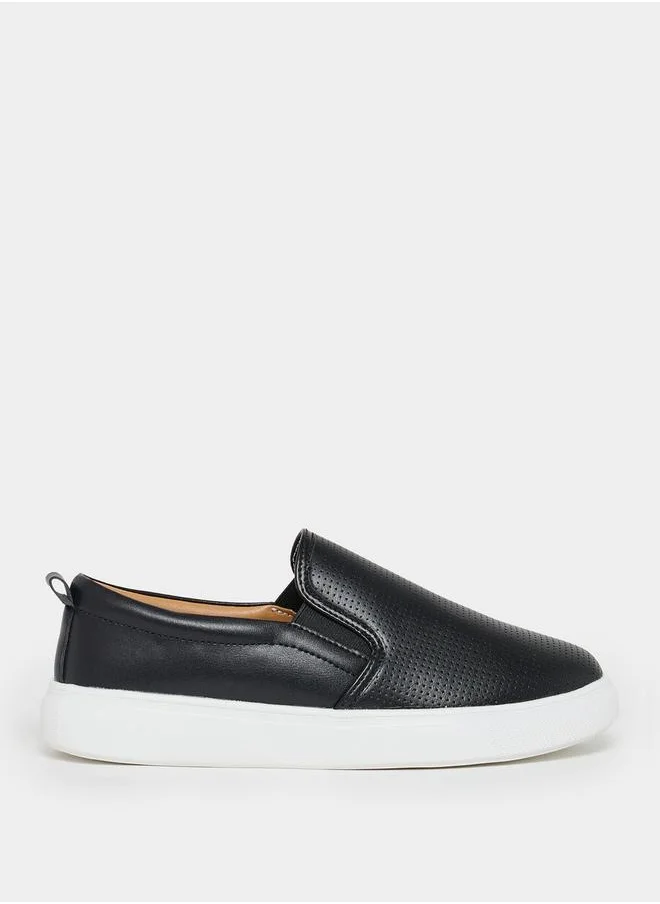 Styli Solid Slip-On Loafers