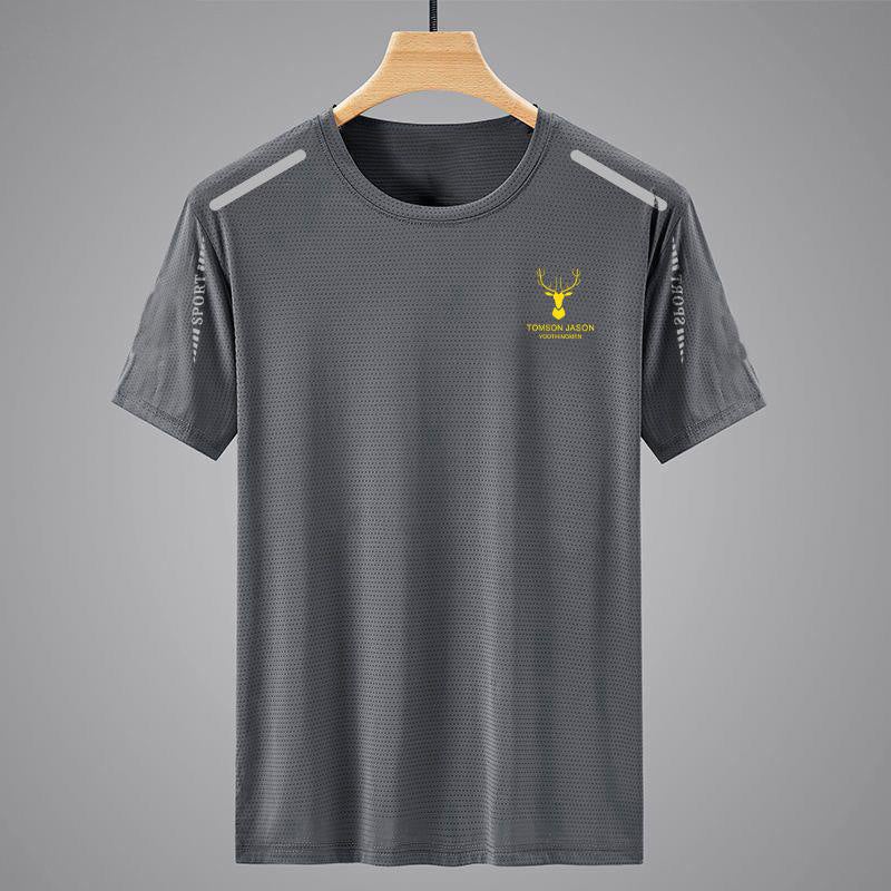 Ice Silk Summer Quick-Drying Clothes Men'S Short-Sleeved Korean-Style Comfortable All-Match Casual Shirt Plus Size Summer Loose Breathable Trendy - Image 3