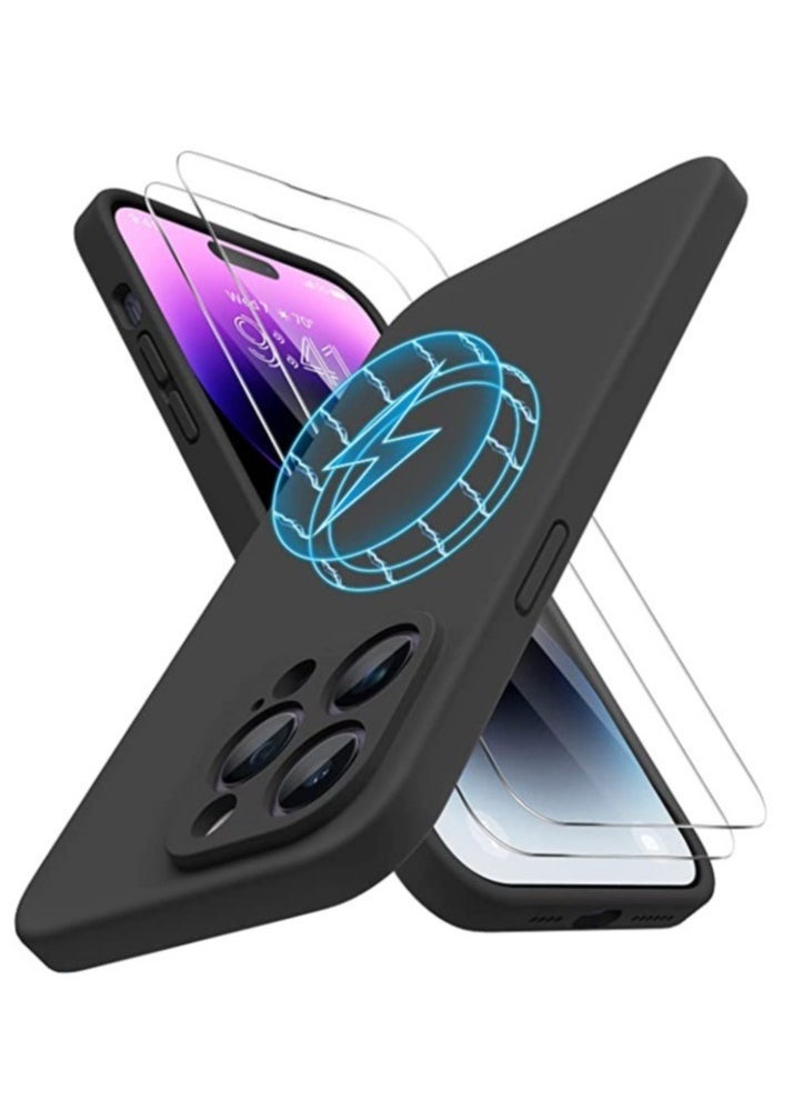 Raxoom iPhone 14 Pro Max Case, with 2 Pack Screen Protectors,[Upgraded Enhanced Camera Protection],Shockproof Liquid Silicone Case 6.7 inch - Image 5