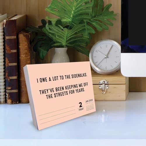 Willow Creek Press, Pun Intended 2026 Desk Calendar, 6.18'' X 5.43'', Daily Calendar with Adhesive Binding - Image 3