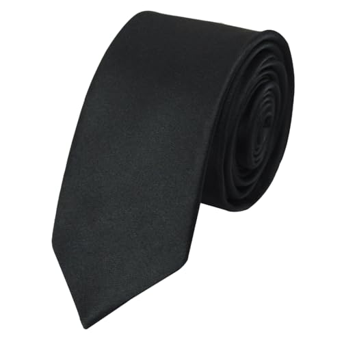 Kavove Classy Black Slim Necktie - Image 3