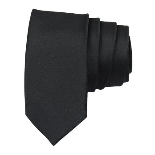 Kavove Classy Black Slim Necktie - Image 1
