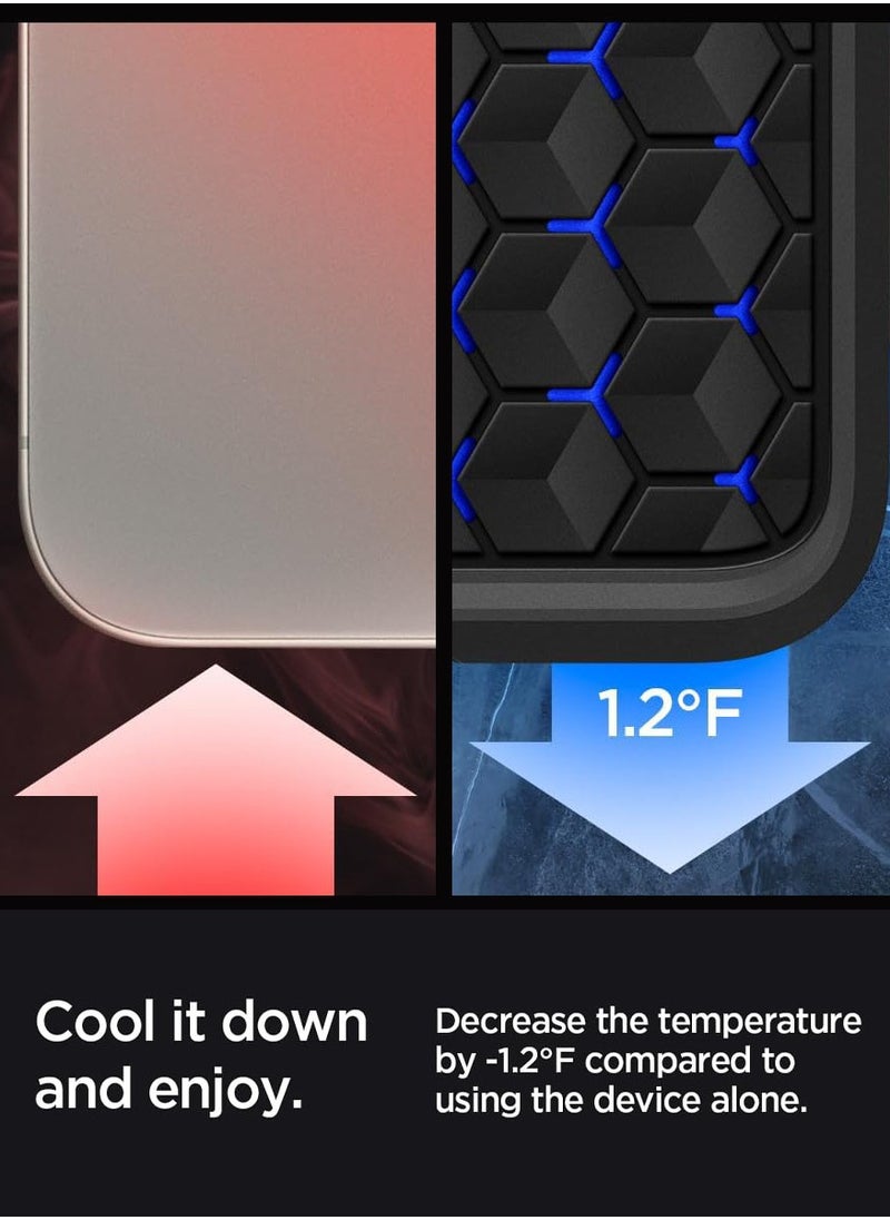 Spigen - Cryo Armor for iPhone 15 Pro Max Case Cover with ArcticFlow Tech - Cryo Blue - Image 1