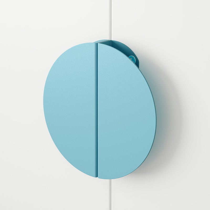Baitique Cabinet Handle, Light Blue, Half-Round, 130 mm, 2 Pack - Image 3