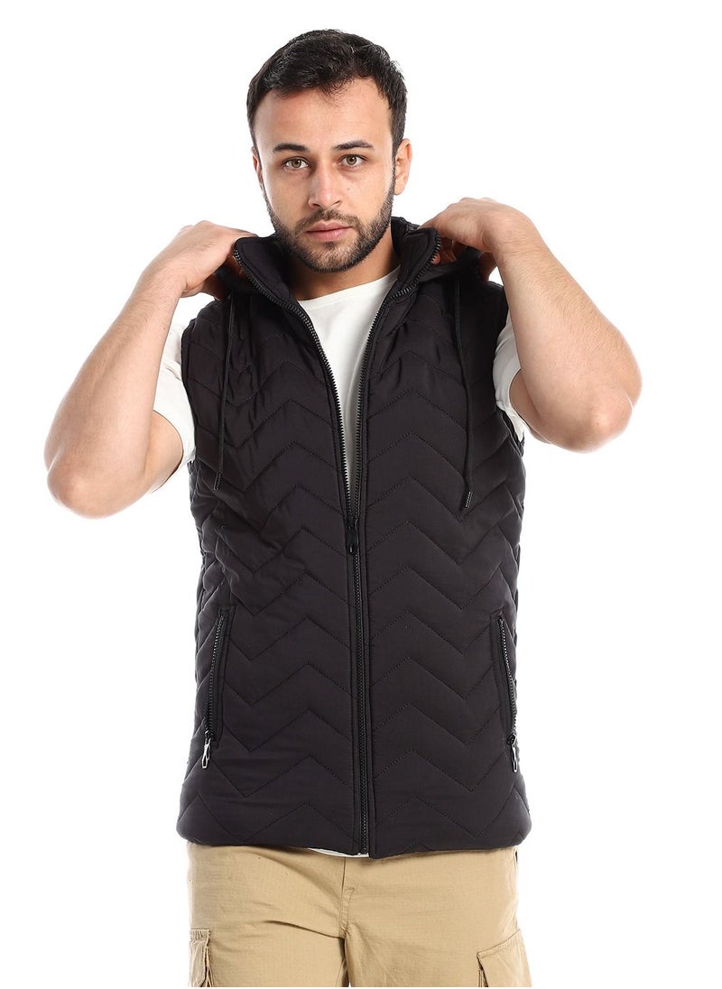 فيست كات رجالي كابوتينيه مزود ببطانة داخلية وسوستة