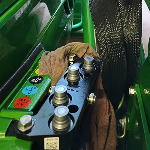 Zinger 1/2" NPT Skid Steer Hydraulic Couplers Bobcat Flat Face Hydraulic Quick Connect Couplers/Couplings w/Dust Caps,1/2" Body Hydraulic Coupling - Image 5