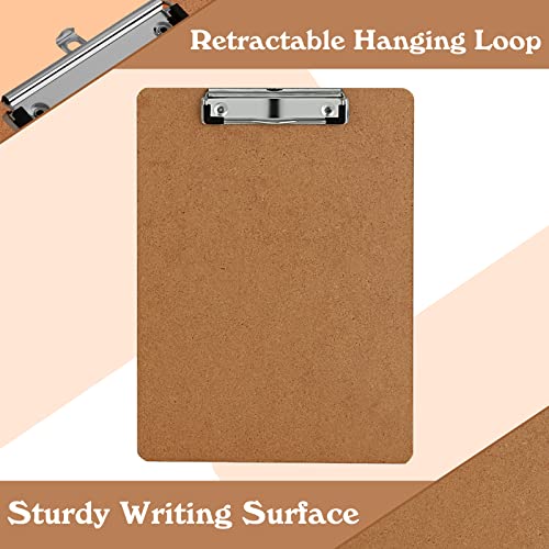 PANDRI Clipboards, PANDRI 6 Pack Hardboard Office Clipboards, Low Profile Clip, Clip Boards 8.5x11 Standard Letter Size, Classroom Supplies, ECO Friendly - Image 5