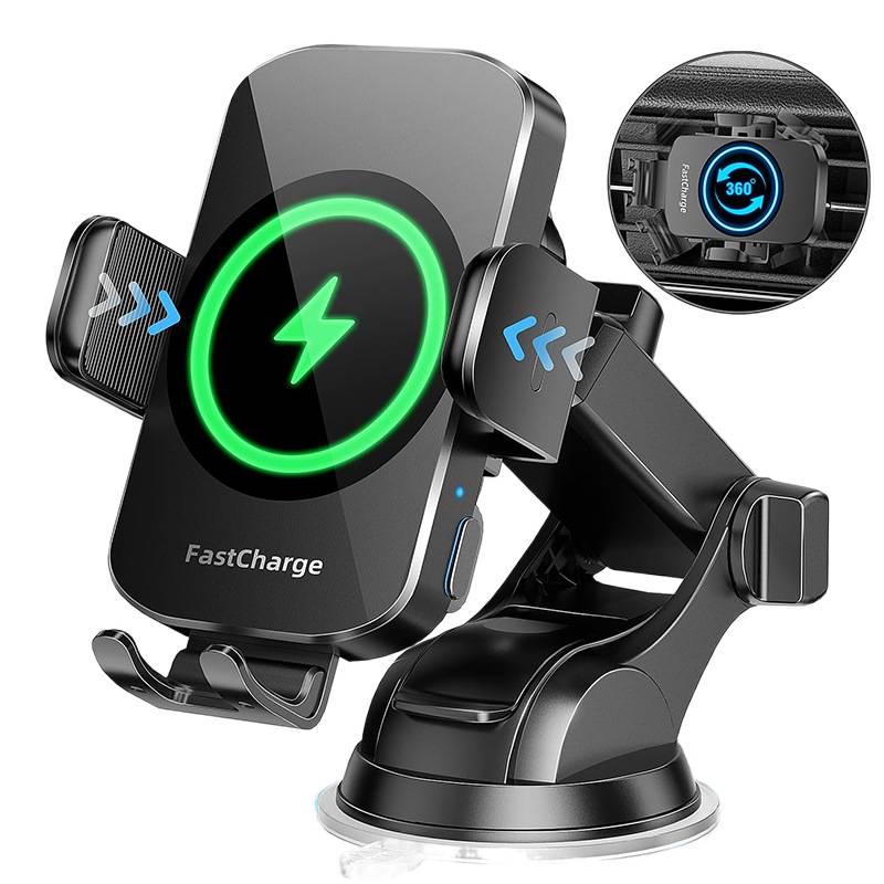 Car Phone Holder in Black with Universal Fit for Travel - Image 1