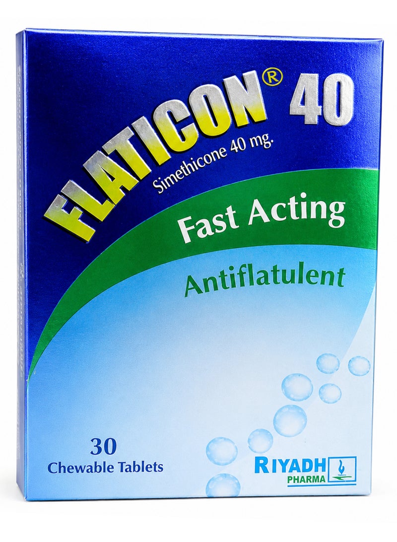 RIYADH PHARMA Flaticon Chewable 30Tab | 40Mg - Image 1