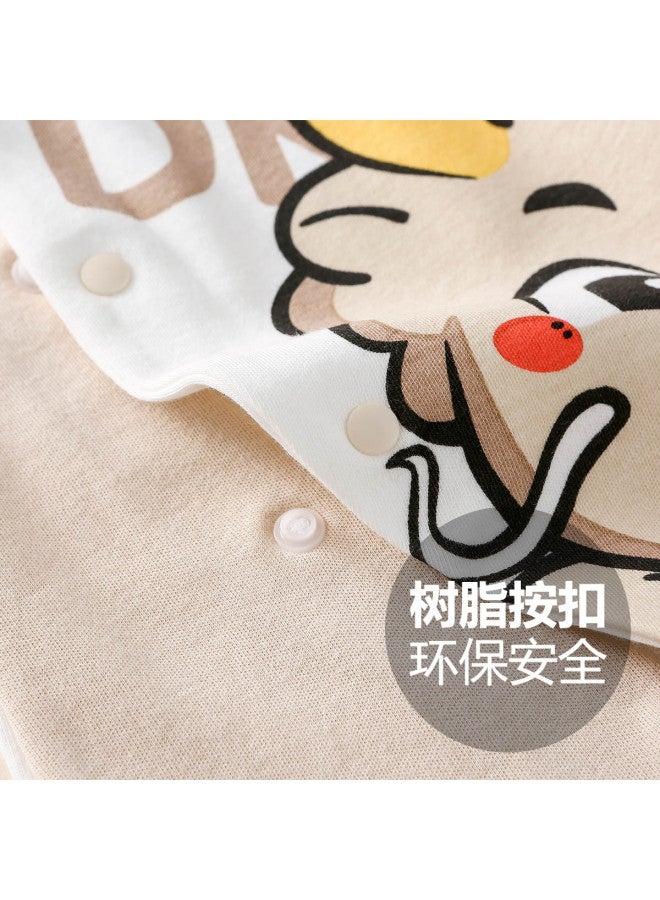 Doxiluka newborn Baby Clothes - Cotton Sleepwear For Spring/autumn, Cartoon Romper Onesie - Image 4