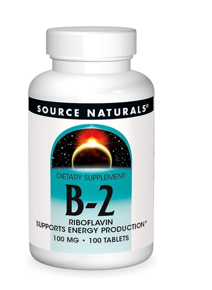 سورس ناتشورالز فيتامين ب 2 ريبوفلافين 100 مجم - 100 قرص