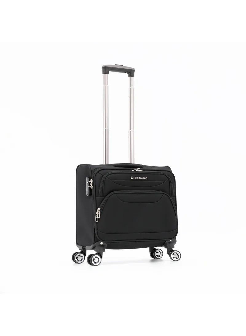 GIORDANO Giordano Soft side Double Spinner Wheel Luggage Trolley Bag 16.5 inch Cabin Size