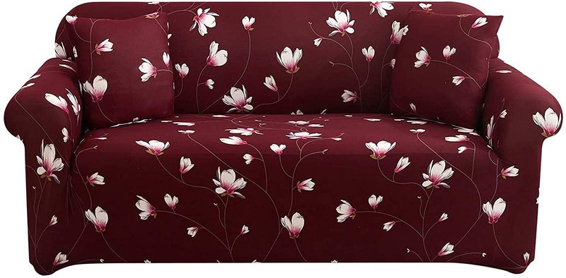 HOOBUY Printed Sofa Cover Stretch Couch Covers Patterned Sofas Seater Slipcovers for 4 Cushion Couch Set USMDXJH 4 SeaterLarge 3 Seater