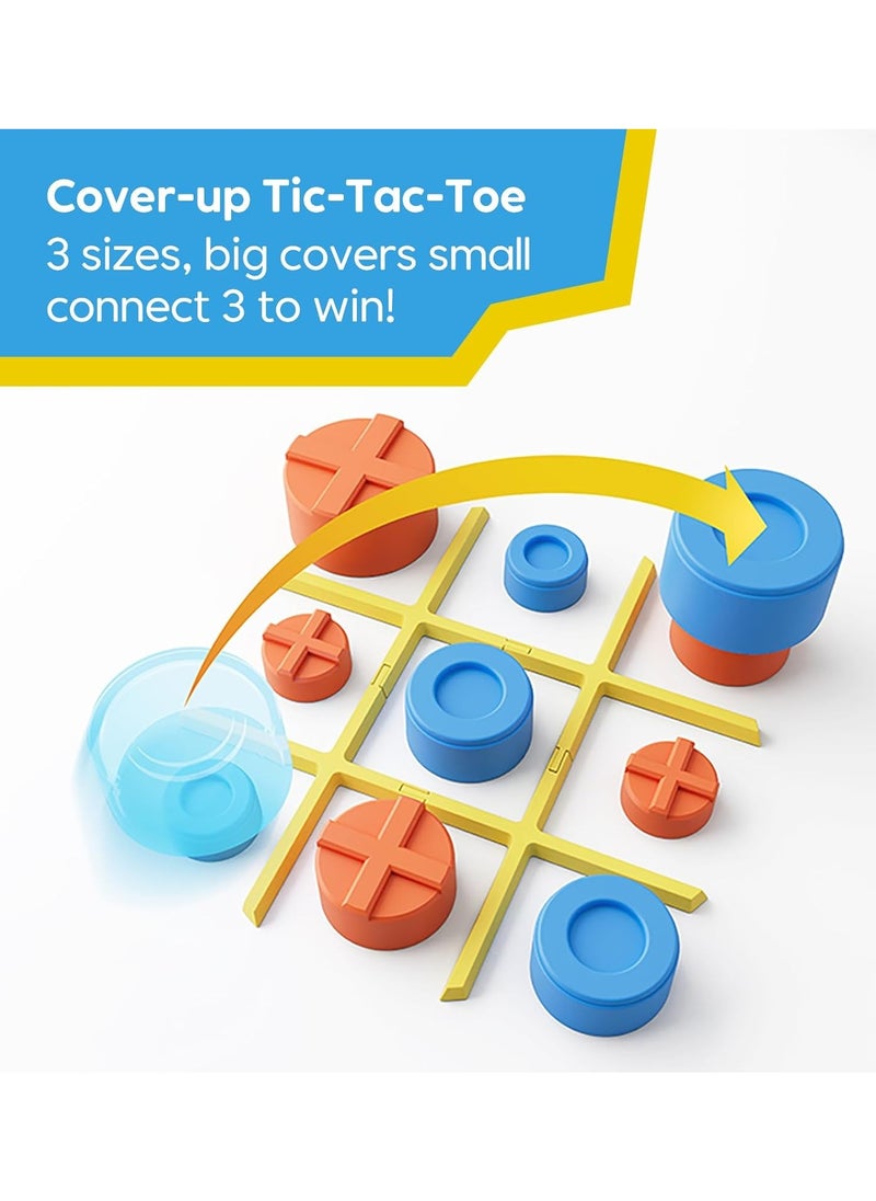 Giiker - GiiKER Tic Tac Toe Bolt Board Game, 3-in-1 Portable Travel Handheld Puzzle Game Console for Memory Growth, Fidget Toys Brain Games for Kids and Adults, Birthday Gifts Family Game Night for All Ages - Image 1