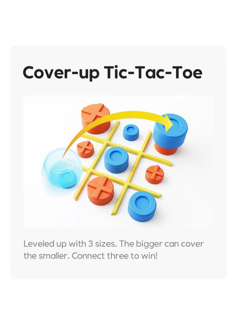 Giiker - GiiKER Tic Tac Toe Bolt Board Game, 3-in-1 Portable Travel Handheld Puzzle Game Console for Memory Growth, Fidget Toys Brain Games for Kids and Adults, Birthday Gifts Family Game Night for All Ages - Image 1