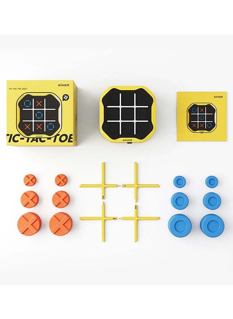 Giiker - GiiKER Tic Tac Toe Bolt Board Game, 3-in-1 Portable Travel Handheld Puzzle Game Console for Memory Growth, Fidget Toys Brain Games for Kids and Adults, Birthday Gifts Family Game Night for All Ages - Image 1