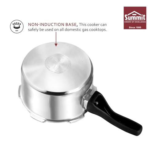 Summit Outerlid 1.5 L Supreme Non Induction Base Aluminium Pressure Cooker ISICERTIFIED - Image 4