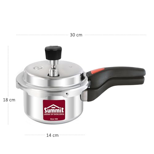 Summit Outerlid 1.5 L Supreme Non Induction Base Aluminium Pressure Cooker ISICERTIFIED - Image 3