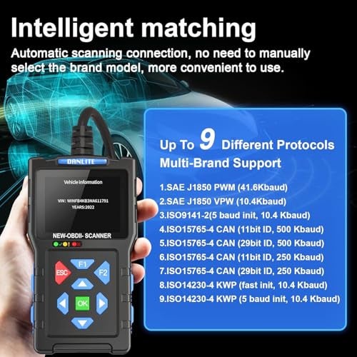 DANLITE TOOLS TECHNICIAN New APDATE T300 OBD -II Scanner (11 Mold T300 FULE) - Image 4