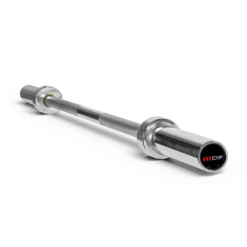 CAP Barbell 2' Olympic Solid 5 ft Bar, Bronze Bushings, Chrome (New Version) (OBIS-60-3) - Image 1