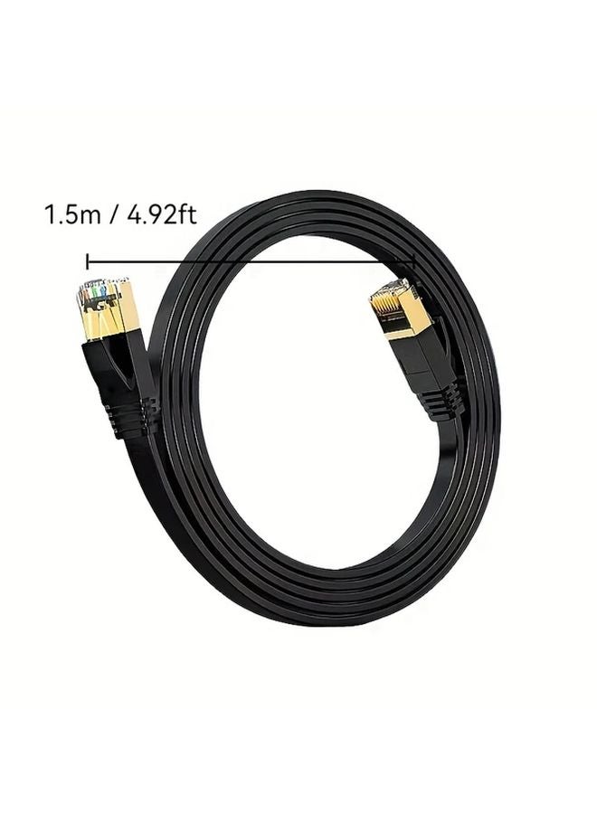 كابل إيثرنت Cat6 16 4 قدم عالي السرعة 1 جيجابت في الثانية مسطح من النحاس النقي للمكتب المنزلي - Image 2