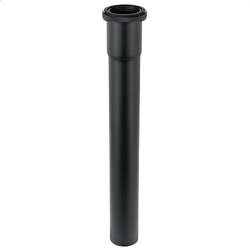 Cinsda 114 OD x 12 Brass Slip Joint Extension Tube Heavy Duty Extension Tube for Bathroom Sink Drain Tailpiece Matte Black - Image 1