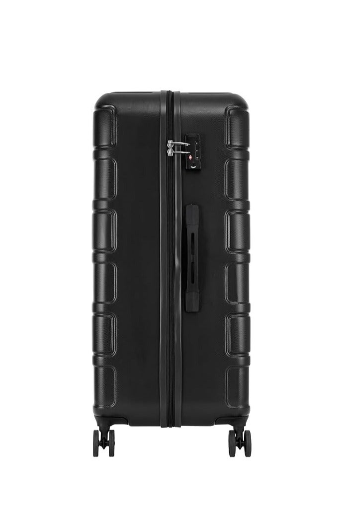 American Tourister Bricklane 2 Piece SET 55+80cm Hardcase 4 Double Wheel Cabin & Check-In Luggage Trolley Black - Image 3