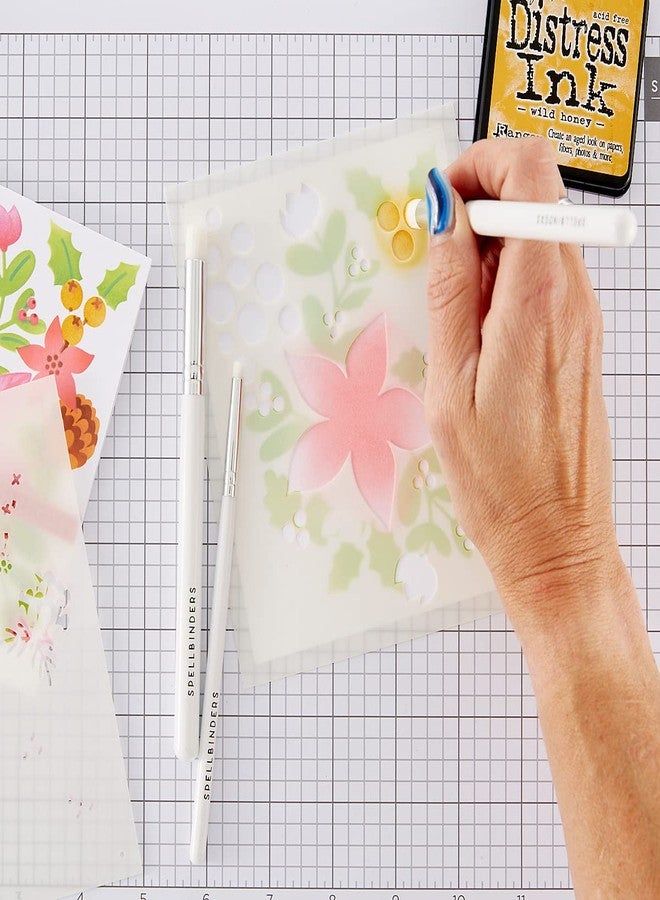 Spellbinders Mini Blending Brush Set, ONE, White - Image 3