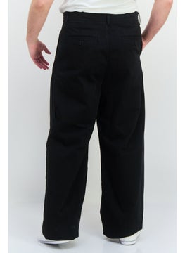 Men Regular Fit Solid Wide Leg Pants, Black - pzsku/Z6FED20659F67D32CD776Z/45/_/1738937564/399cb864-788e-4d51-bbbc-5bf111cbf206