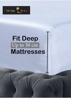 Siesta Zen Siesta Zen Microfiber Fitted Bed Sheet – 30cm Deep Pocket, Wrinkle-Resistant, Machine Washable, Soft, Cozy & Fade-Resistant – Perfect Fit for a Comfortable Night’s Sleep  - Image 5