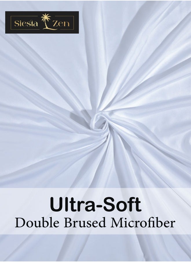 Siesta Zen Siesta Zen Microfiber Fitted Bed Sheet – 30cm Deep Pocket, Wrinkle-Resistant, Machine Washable, Soft, Cozy & Fade-Resistant – Perfect Fit for a Comfortable Night’s Sleep  - Image 4