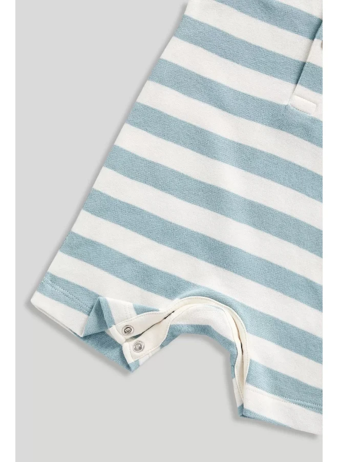 mothercare Stripe and Printed Rompers - 2 Pack