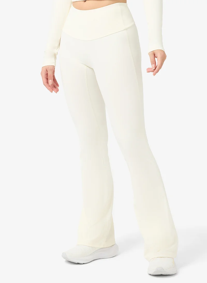 FRWD  Soft Touch Fitted Seamless Top & Flared Legging Set for Women | Best Price UAE