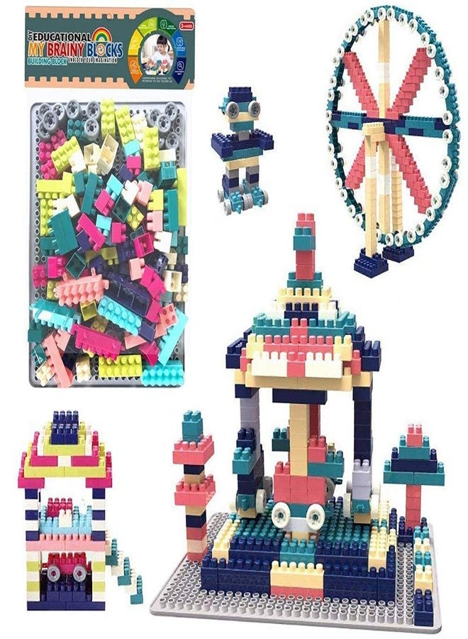 PANSHUB Building Blocks Set Educational Construction Toy Puzzles Learning Activity Game for Kids Toys,Toys for Boys,Girls,Children Toys for 2,3,4,5 Years -Roll Ball Blocks(130 pcs) - Image 1