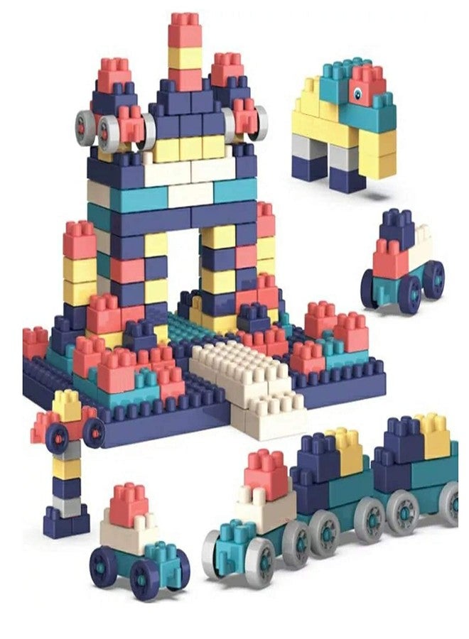 PANSHUB Building Blocks Set Educational Construction Toy Puzzles Learning Activity Game for Kids Toys,Toys for Boys,Girls,Children Toys for 2,3,4,5 Years -Roll Ball Blocks(130 pcs) - Image 2