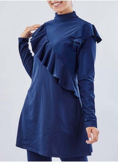 Tie Shop Ruffles Burkini Blue For Women 