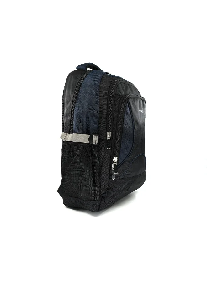 سيدرو Cedro School Backpack – Black/Navy | Lightweight 600D Polyester