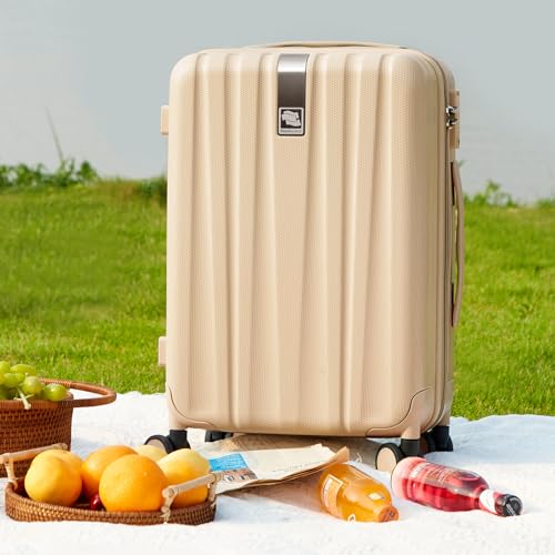 Hanke 20 Inch Carry On Luggage 22x14x9 Airline Approved Lightweight PC Hard Shell Suitcases with Wheels Travel Luggage Rolling Suitcase Travel Luggage Bag for Weekender（Cuba Sand） - Image 5
