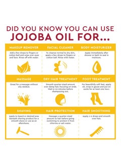 100% Pure Jojoba Oil - 4 Fl Oz - Pack Of 2 - Haircare & Skincare Essential Oil - All Skin Types - No Oily Residue - May Help Prevent Flakiness - Makeup Remover - Aftershave Moisturizer - pzsku/Z6FED5CDE9EF166A2A196Z/45/_/1734183334/af6070ad-9eae-42c2-8dad-dbc19c1d7530