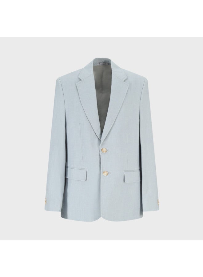 Zara Men's Solid Color Loose-fit Minimalist Versatile Fashion Commuter Shoulder-padded Long-sleeve Suit Jacket - Image 2