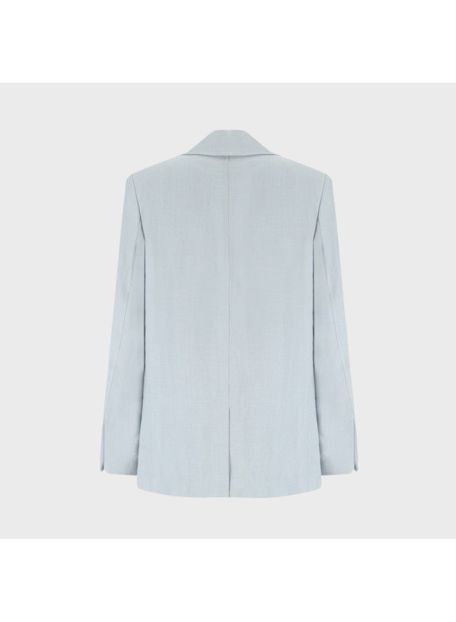 Zara Men's Solid Color Loose-fit Minimalist Versatile Fashion Commuter Shoulder-padded Long-sleeve Suit Jacket - Image 3