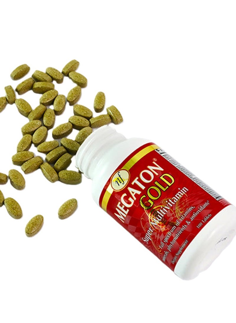 Natural Fervor - Megaton Gold Super Multivitamin 30 Tablets Full spectrum of vitamins, Minerals, Phytonutrients & Antioxidants - Image 1