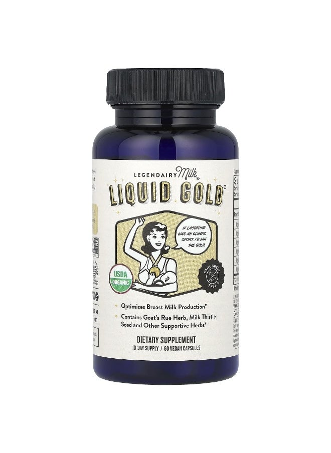 LEGENDAIRY Milk Legendairy Milk, Liquid Gold®, 60 Vegan Capsules 